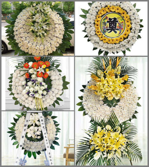 山西长治平顺县中五井乡西赛村花圈速递